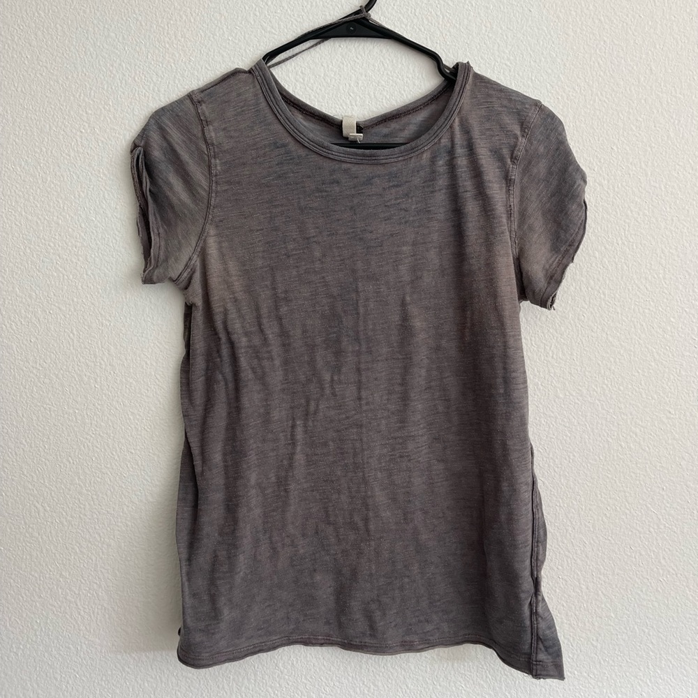 free people grey tee